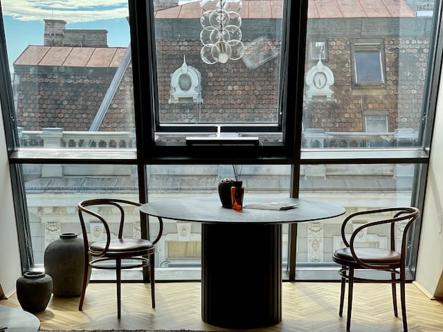 Beautiful view of Luxury Flat With Private Rooftop Balcony