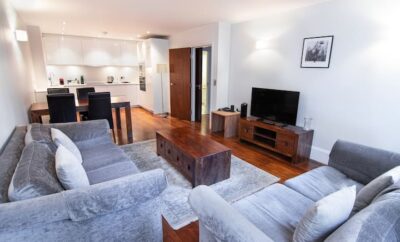 Stylish two bedroom apartment with sofa bed