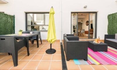 Apartamento con jardin privado