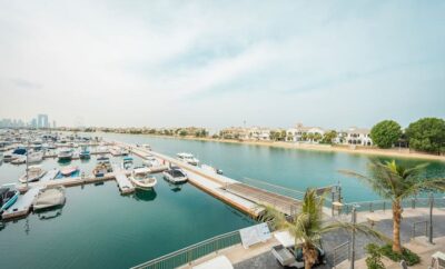 Sunset views studio next to yacht marina