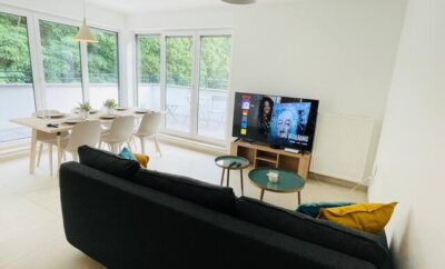 Luxury Green Penthouse Parking & Terrace -117