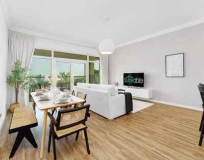 Luxury Living w private beach and Burj AlArab view