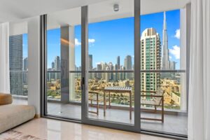 Iconic Burj Khalifa view 3 bedroom in The Sterling
