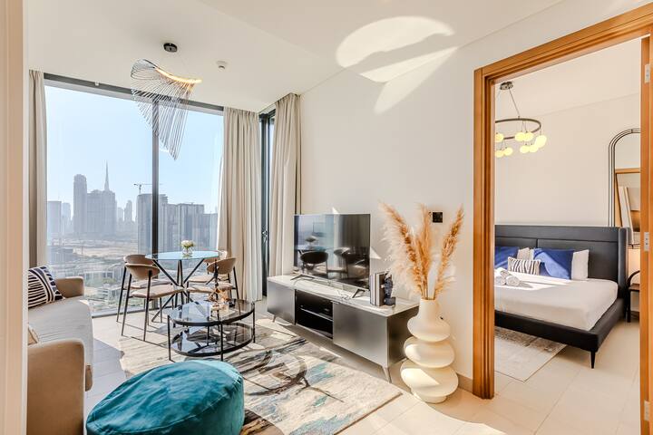 Cozy 1BDR in Sobha Hartland I Upgraded