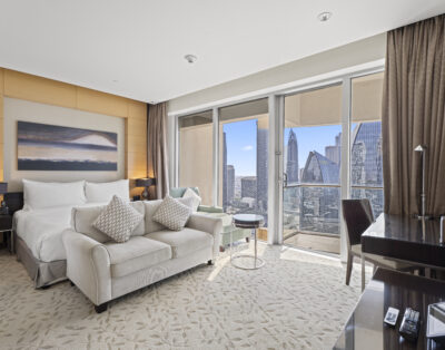 Studio with Iconic Burj Khalifa View