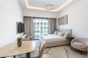 Modern Studio Apartment with Outdoor views