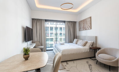 Modern Studio Apartment with Outdoor views