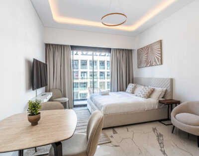 Modern Studio Apartment with Outdoor views