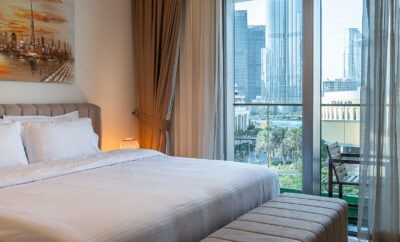 Boulevard Point I Burj khalifa view | Sofa bed